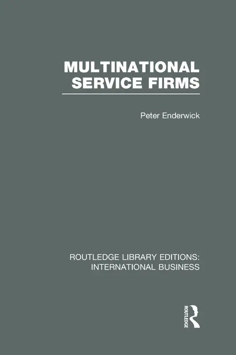 Cover of Multinational Service Firms