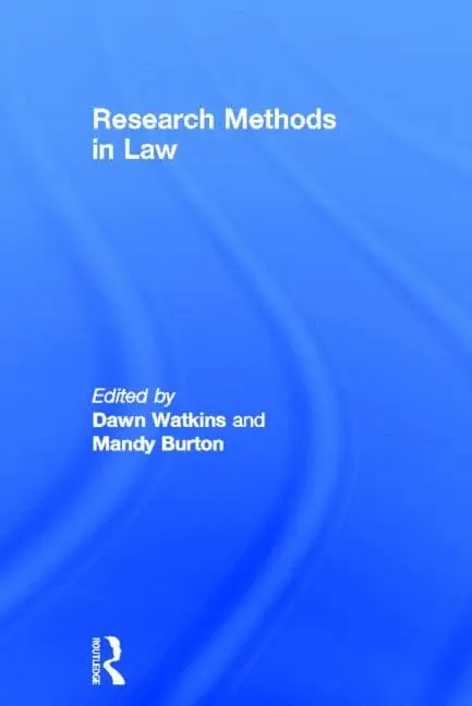 Cover of Research Methods in Law