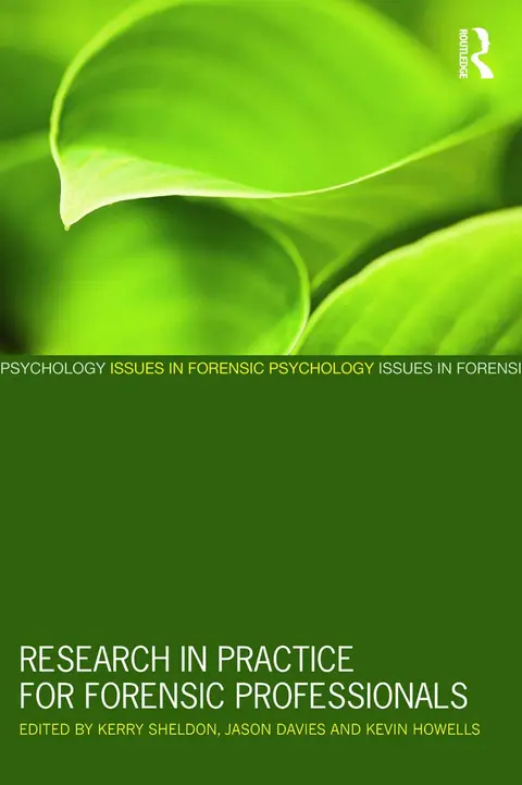 Cover of Research in Practice for Forensic Professionals