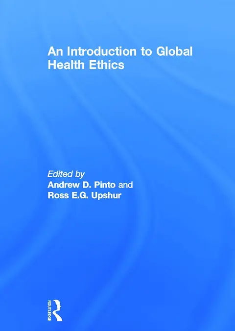 Cover of An Introduction to Global Health Ethics