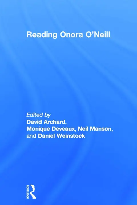 Cover of Reading Onora O’neill