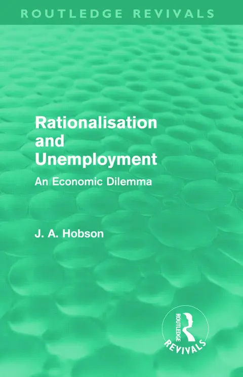 Cover of Rationalisation and Unemployment