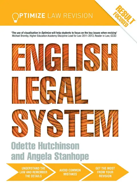 Cover of Optimize English Legal System