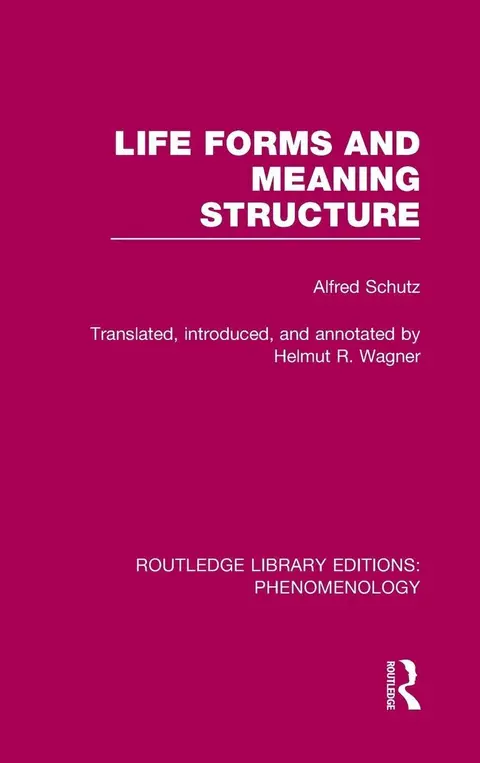 Cover of Life Forms and Meaning Structure (8)