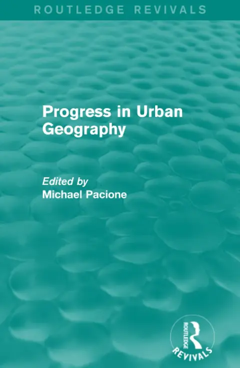 Cover of Progress in Urban Geography