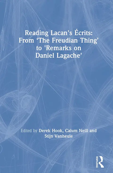 Cover of Reading Lacan's Ecrits