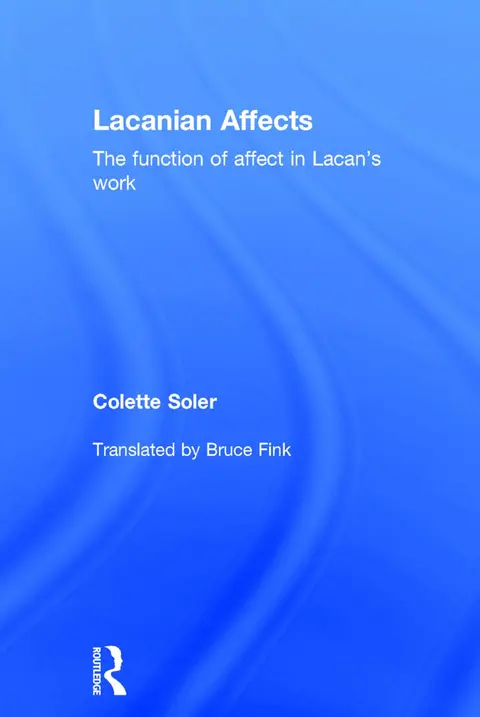 Cover of Lacanian Affects