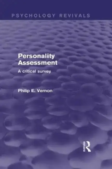 Cover of Personality Assessment (Psychology Revivals)