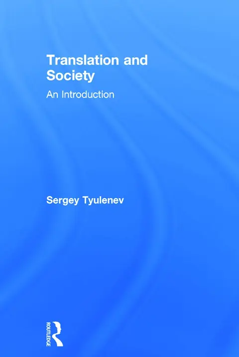 Cover of Translation and Society