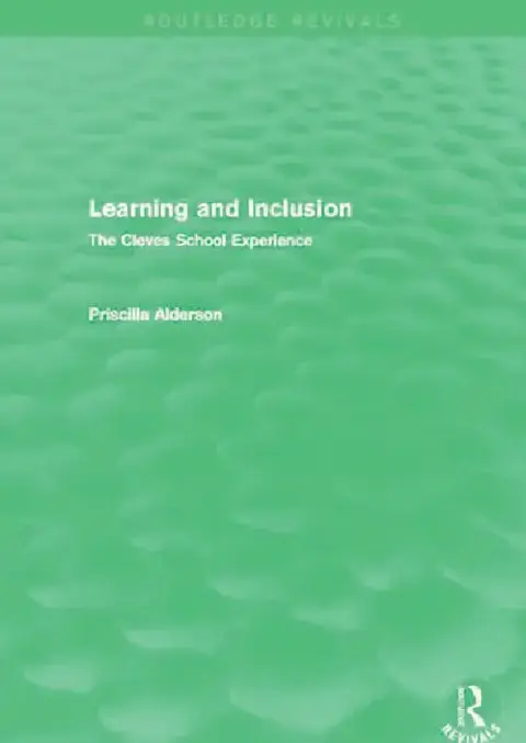 Cover of Learning and Inclusion (Routledge Revivals)