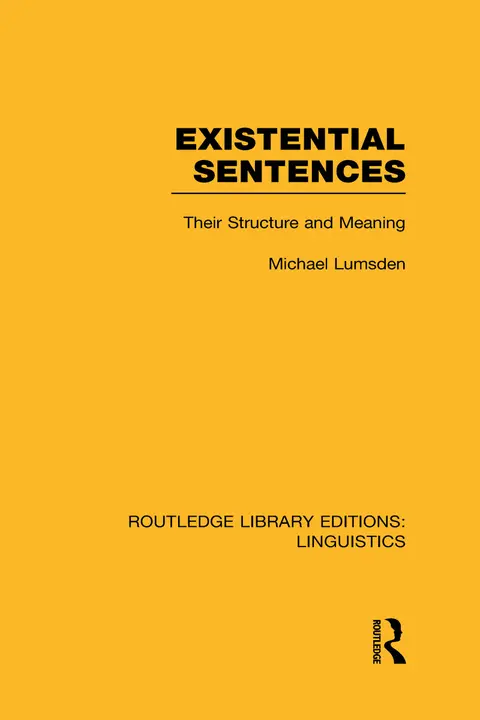 Cover of Existential Sentences