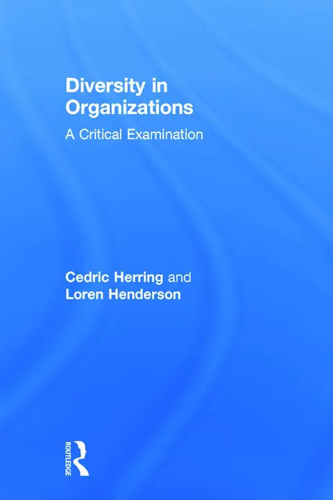 Cover of Diversity in Organizations