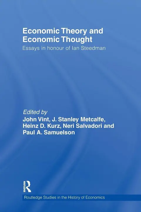 Cover of Economic Theory and Economic Thought