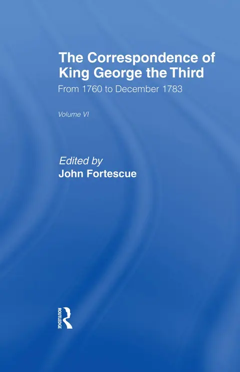 Cover of Corr.king George Vl6