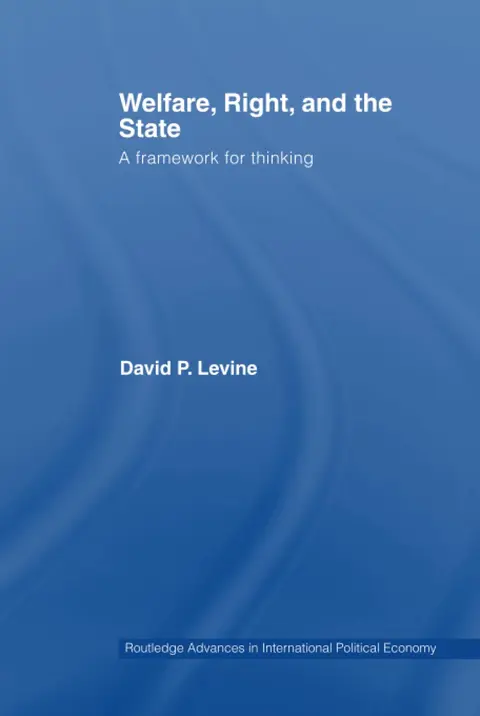 Cover of Welfare, Right and the State