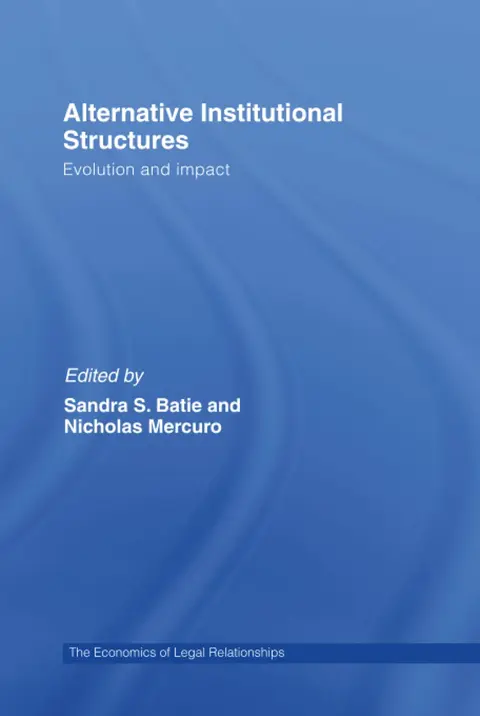 Cover of Alternative Institutional Structures