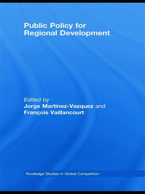 Cover of Public Policy for Regional Development