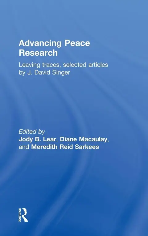 Cover of Advancing Peace Research