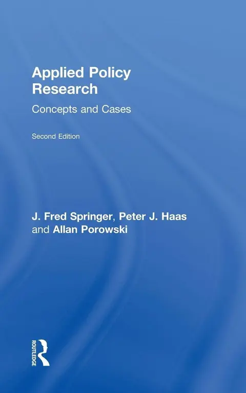 Cover of Applied Policy Research
