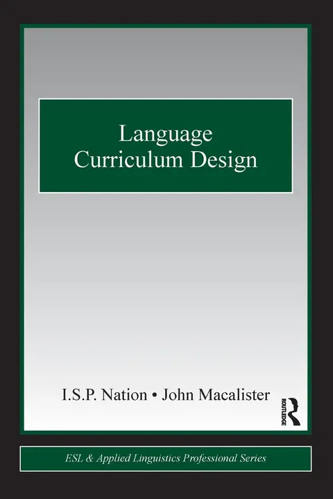 Cover of Language Curriculum Design