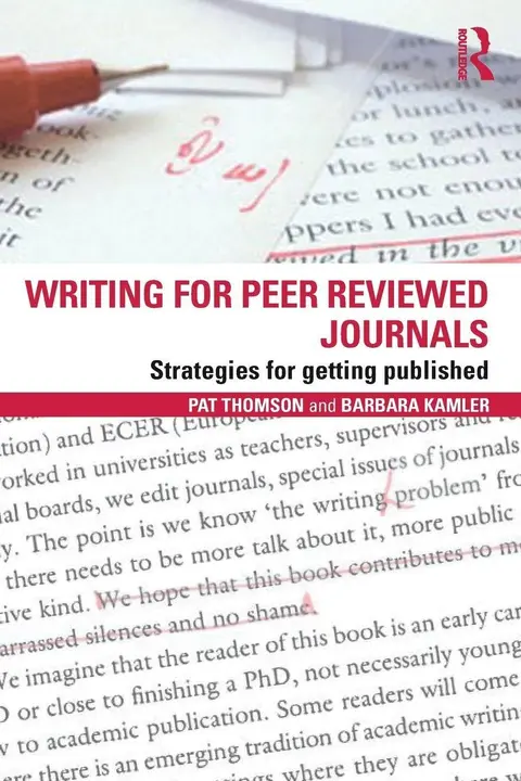 Cover of Writing for Peer Reviewed Journals