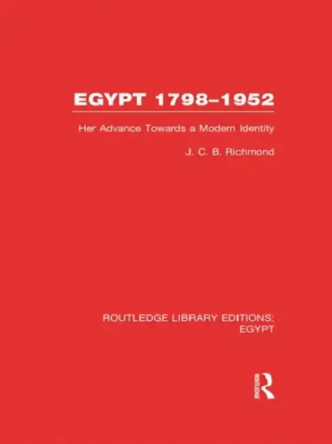 Cover of Egypt, 1798-1952 (RLE Egypt)
