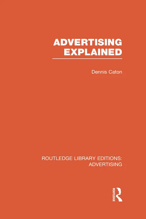 Cover of Advertising Explained
