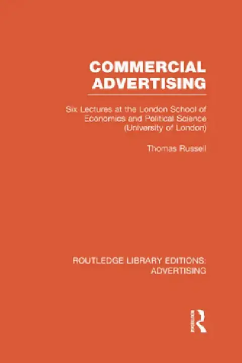 Cover of Commercial Advertising