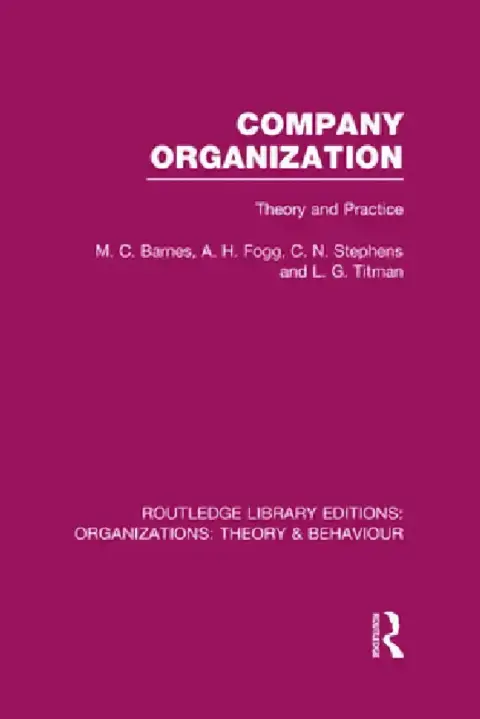 Cover of Company Organization (Rle