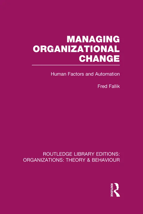 Cover of Managing Organizational Change