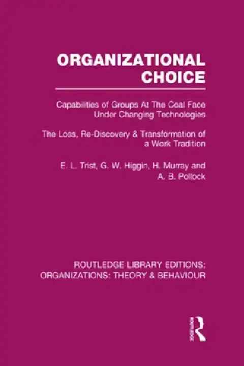 Cover of Organizational Choice (Rle