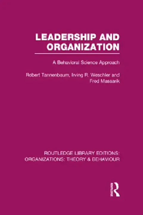 Cover of Leadership and Organization (Rle