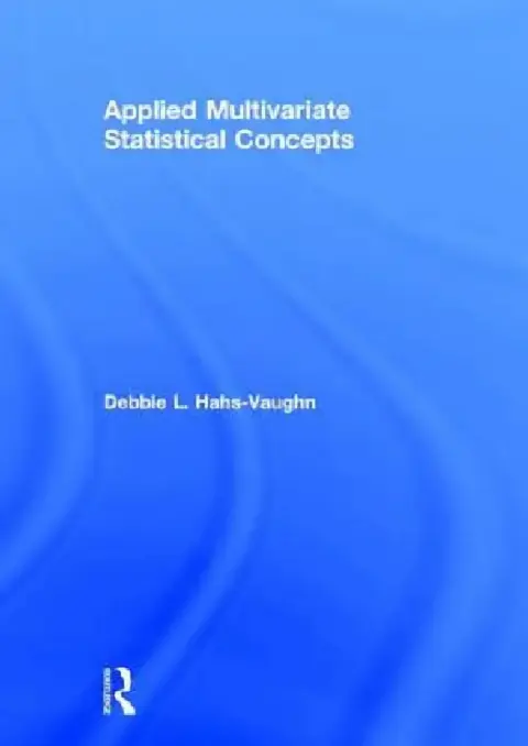 Cover of Applied Multivariate Statistical Concepts