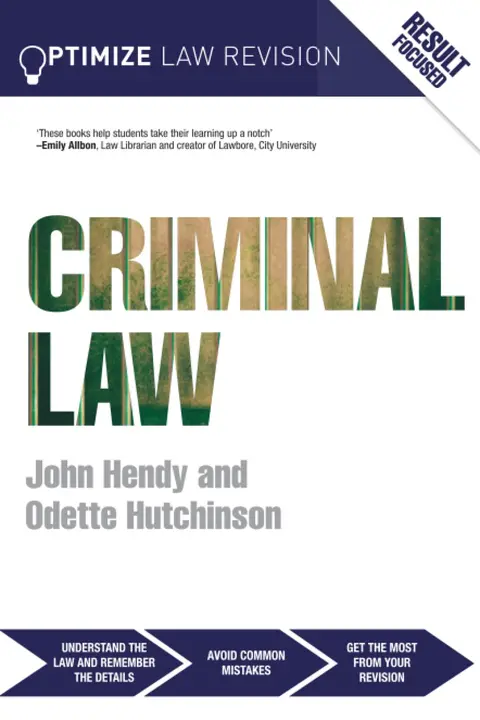 Cover of Optimize Criminal Law