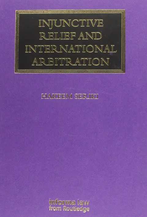 Cover of Injunctive Relief and International Arbitration
