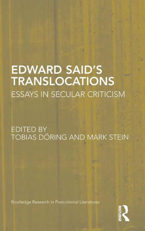 Cover of Edward Said's Translocations