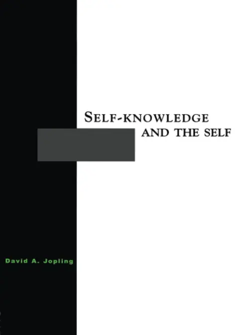 Cover of Self-Knowledge and the Self