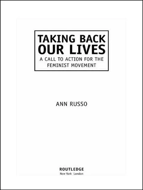 Cover of Taking Back Our Lives