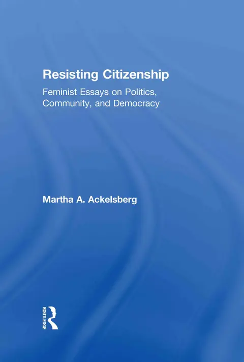 Cover of Resisting Citzenship