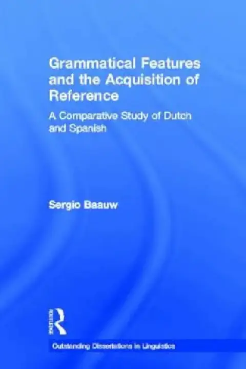 Cover of Grammatical Features and the Acquisition of Reference