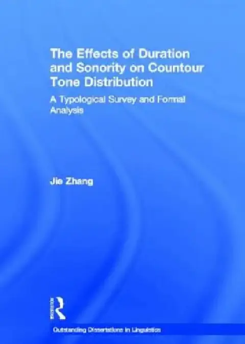 Cover of The Effects of Duration and Sonority on Countour Tone Distribution