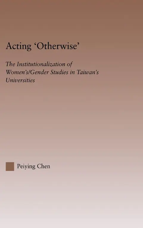 Cover of Acting 'Otherwise'