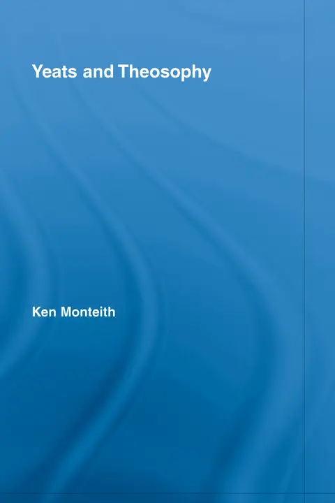Cover of Yeats and Theosophy