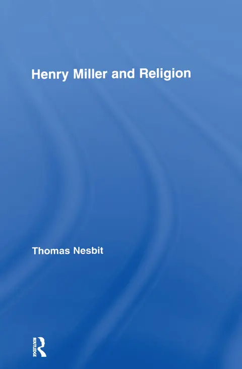 Cover of Henry Miller and Religion