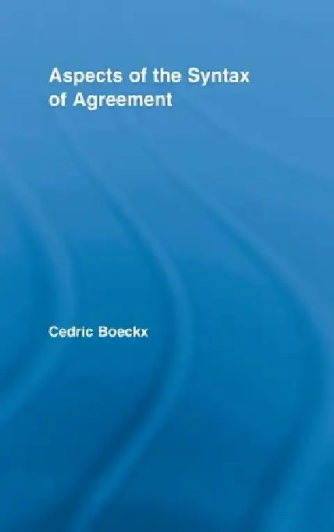 Cover of Aspects of the Syntax of Agreement