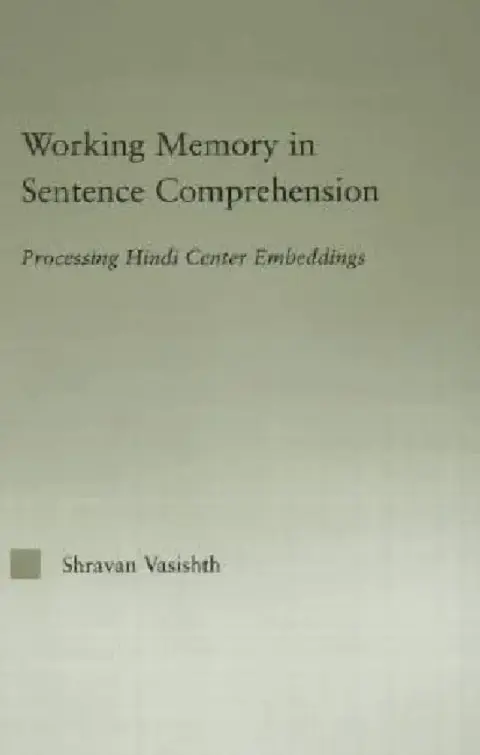 Cover of Working Memory In Sentence Comprehension