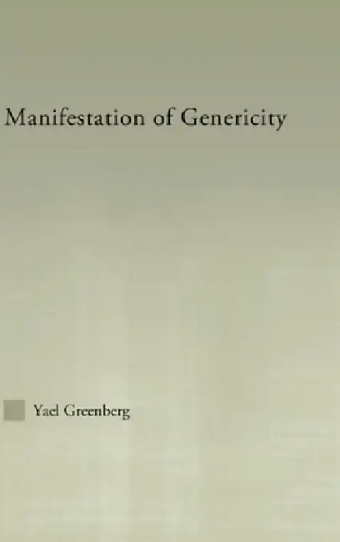 Cover of Manifestations of Genericity