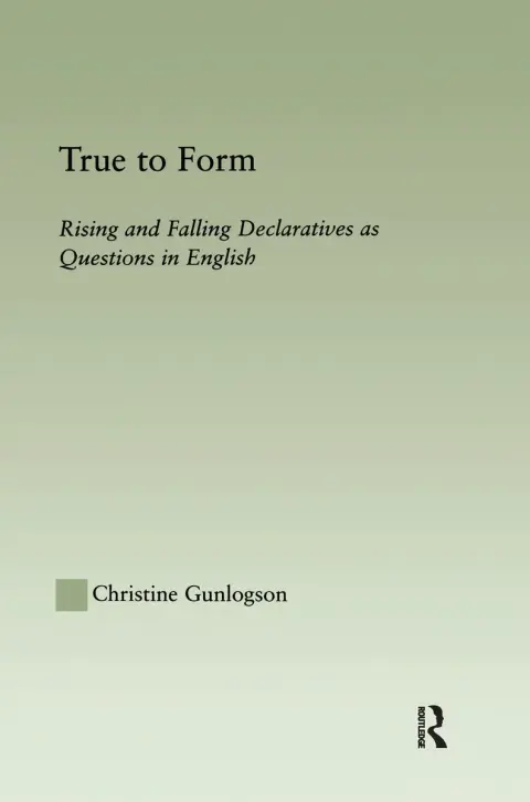 Cover of True to Form