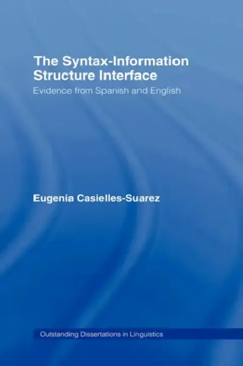 Cover of The Syntax-Information Structure Interface