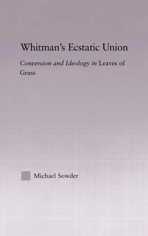 Cover of Whitman's Ecstatic Union